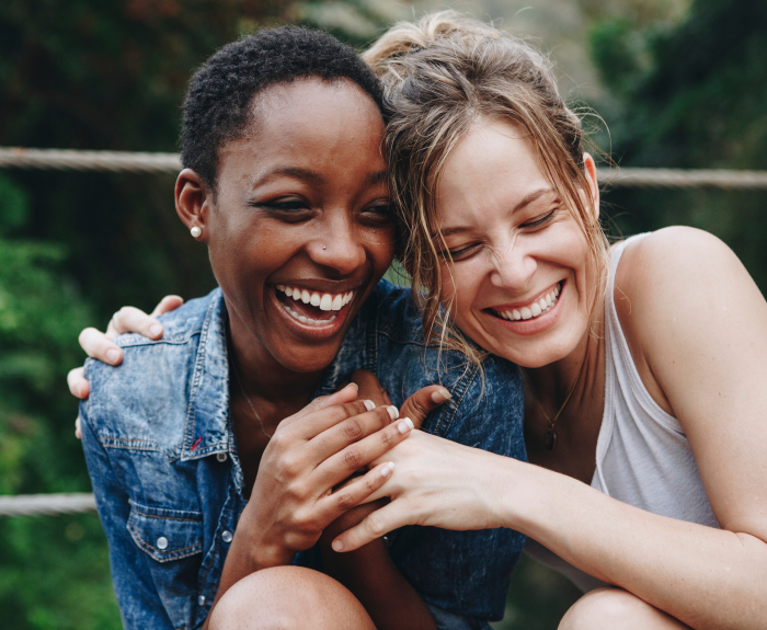 friends laughing
